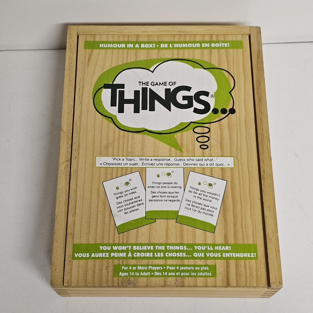 The Game of Things Board Game in Wooden Box – Party Game Ages 14+